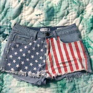Pacsun Bullhead American Flag Shorts